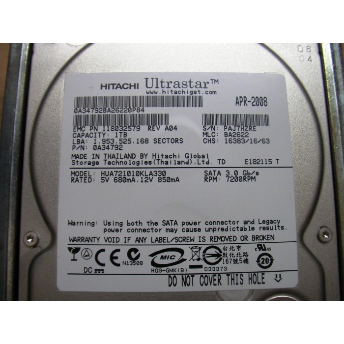 Disco Duro Hitachi de 1TB Ref: CLHDDH1TR - Image 3