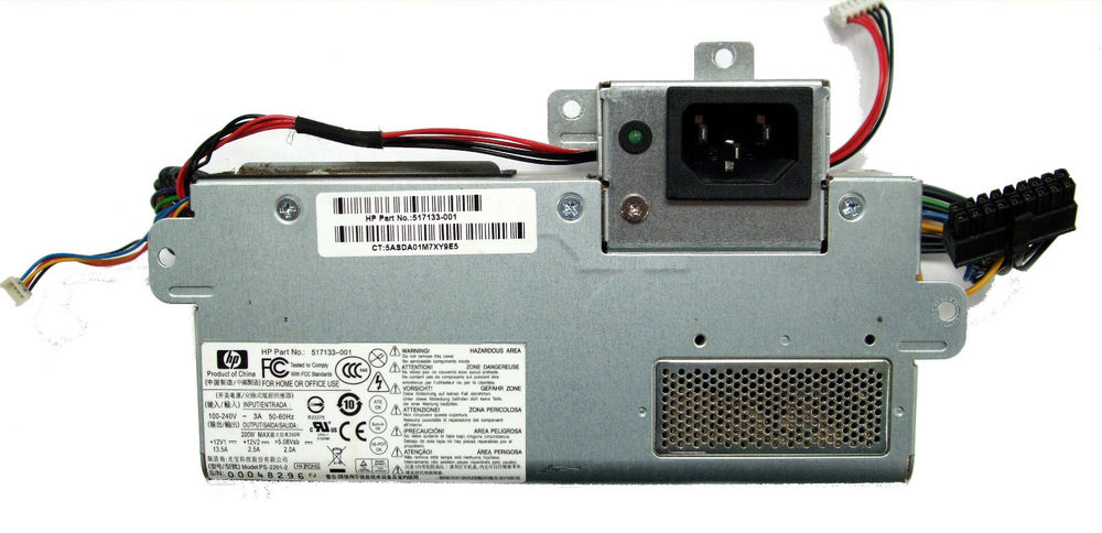 Fuente De Poder Hp TouchSmart 600/300 Parte: 517133-001 Ref: CLFDPHPTS600300