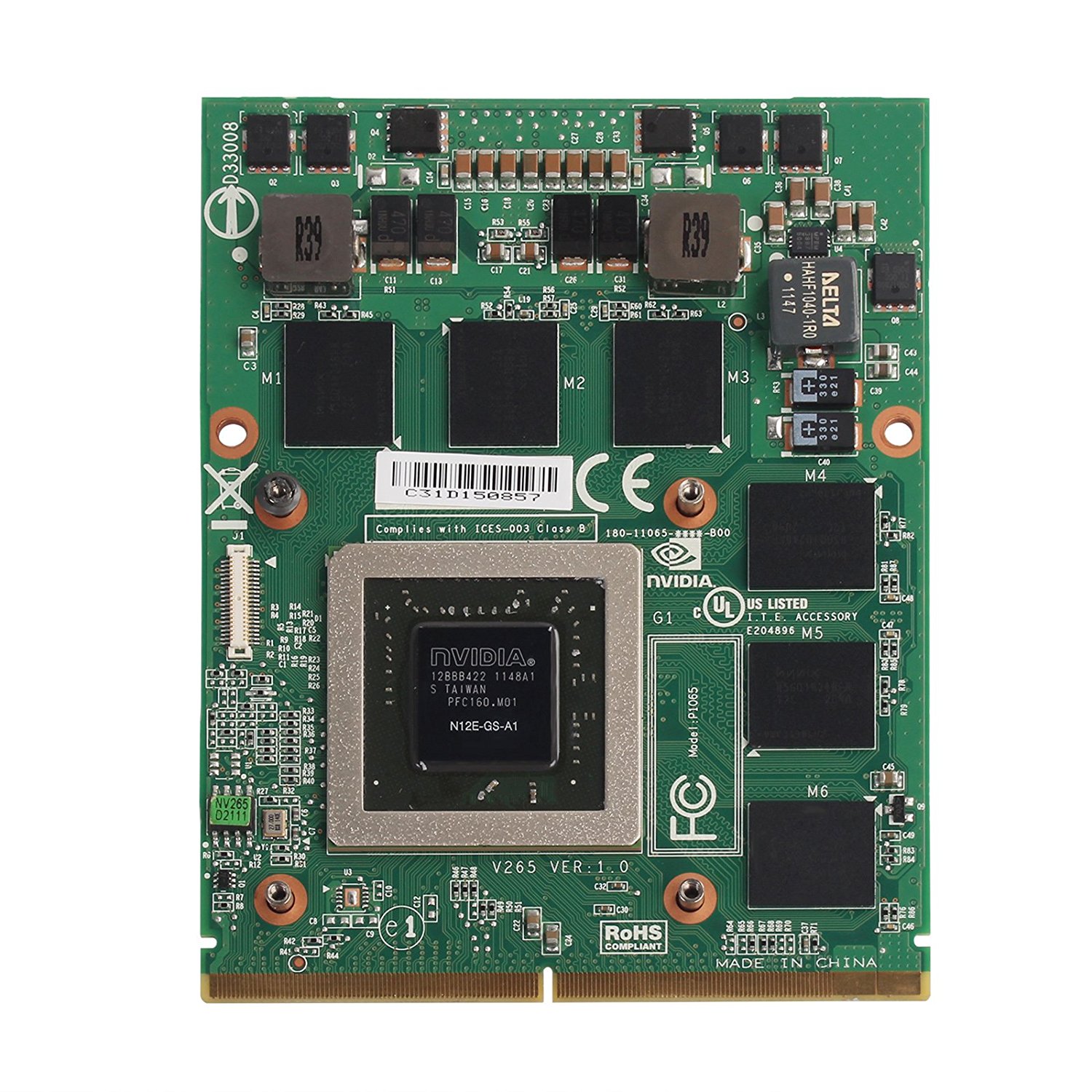 Nvidia Quadro 3000M Modelo: N12E-Q1-A1 Ref: CLNQ3000M