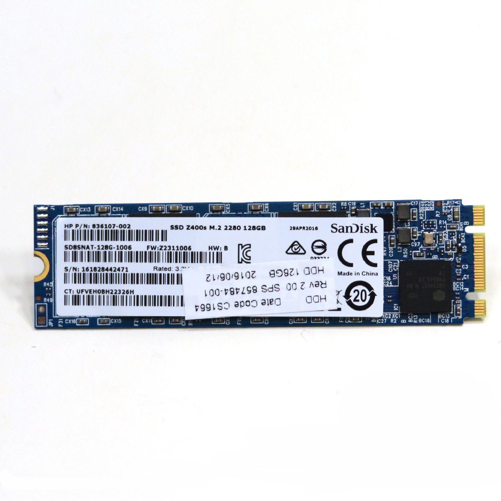 Ssd Sand Disk 128gb Parte: 827560-026 Ref: CLSSDSD