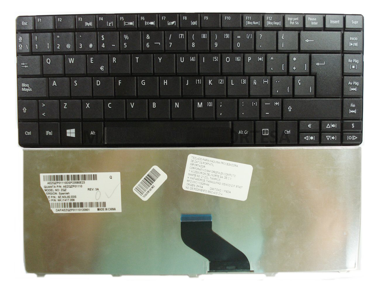 Teclado Acer Aspire E1-431/E1-471 Parte: AEZQZP01010 Ref: CLACSE1431471 - Image 2