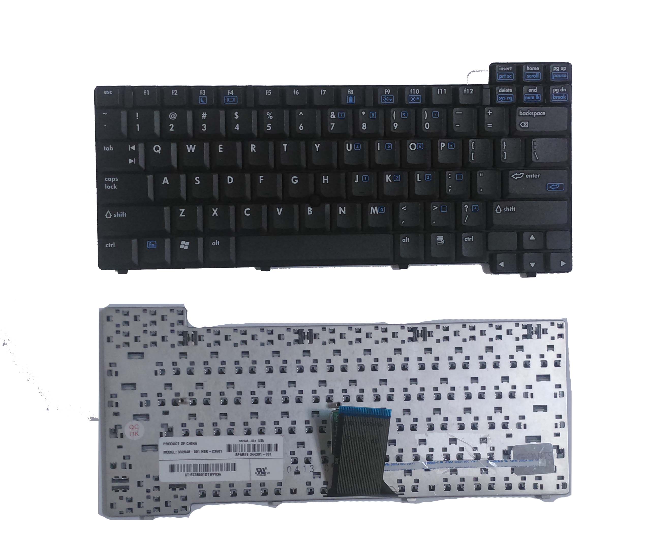 Teclado Compaq NC 6000 Parte: 344391-161 Ref: CLHPCNC6000 - Image 2