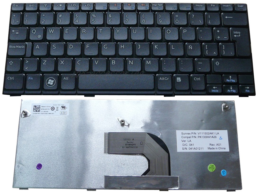 Teclado Dell Inspiron Mini 10/1011 Parte: 0G208M Ref: CLDLIM101011 - Image 2