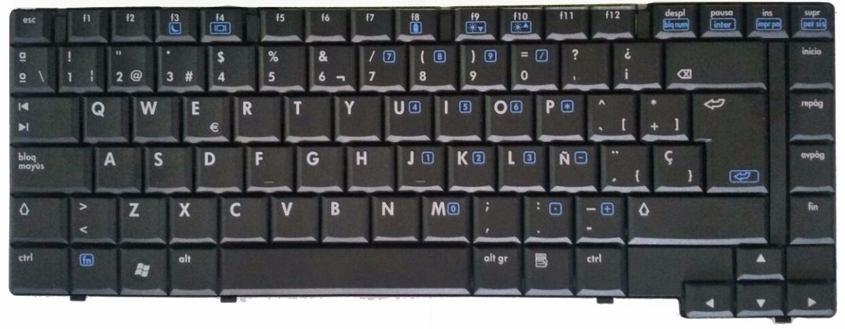 Teclado Hp Compaq 6510B Parte: 444635-161 Ref: CLHPC6510B