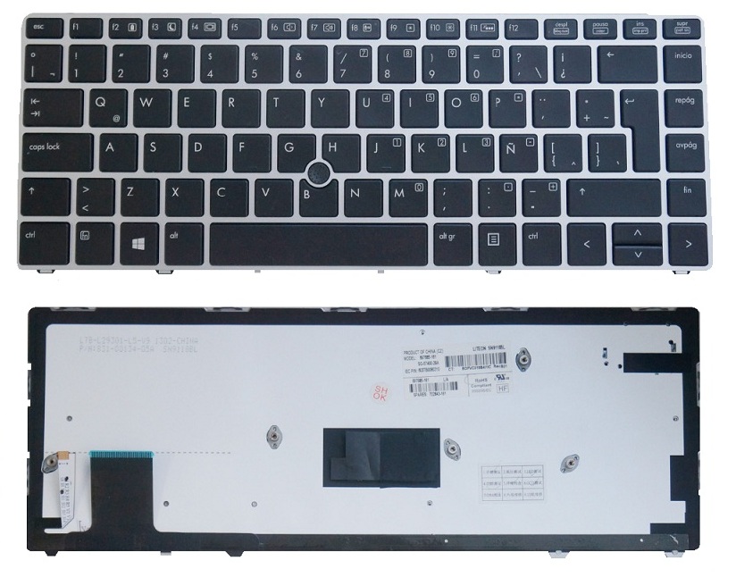 Teclado Hp Elitebook 9470M Parte: 697685-161 Ref: CLHPE9470M - Image 2