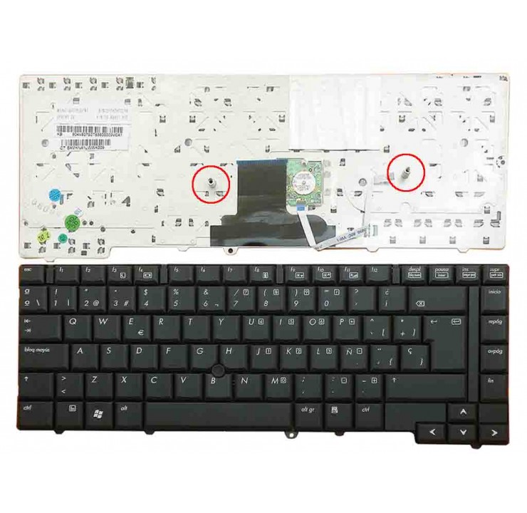 Teclado Hp Elitebook /Compaq 8530W Parte: 90.4V807.S1E Ref: CLHPEC8530W - Image 2