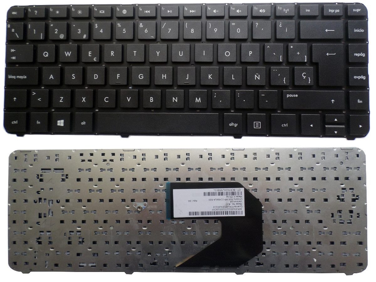Teclado Hp G4/G6/1000/CQ43 Dv1000 Parte: 636376-161 Ref: CLHPG4G61000CQ43 - Image 2