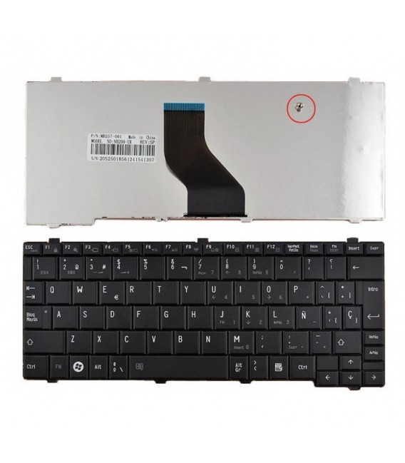 Teclado Toshiba Satellite Mini NB250 Parte: NK81CP001 Ref: CLTSLMNB250 - Image 2