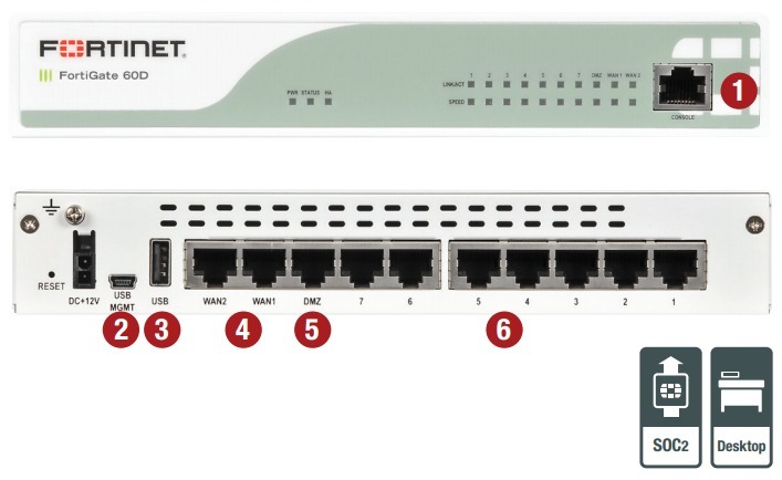Fortinet Fortigate 60d sn 039559
