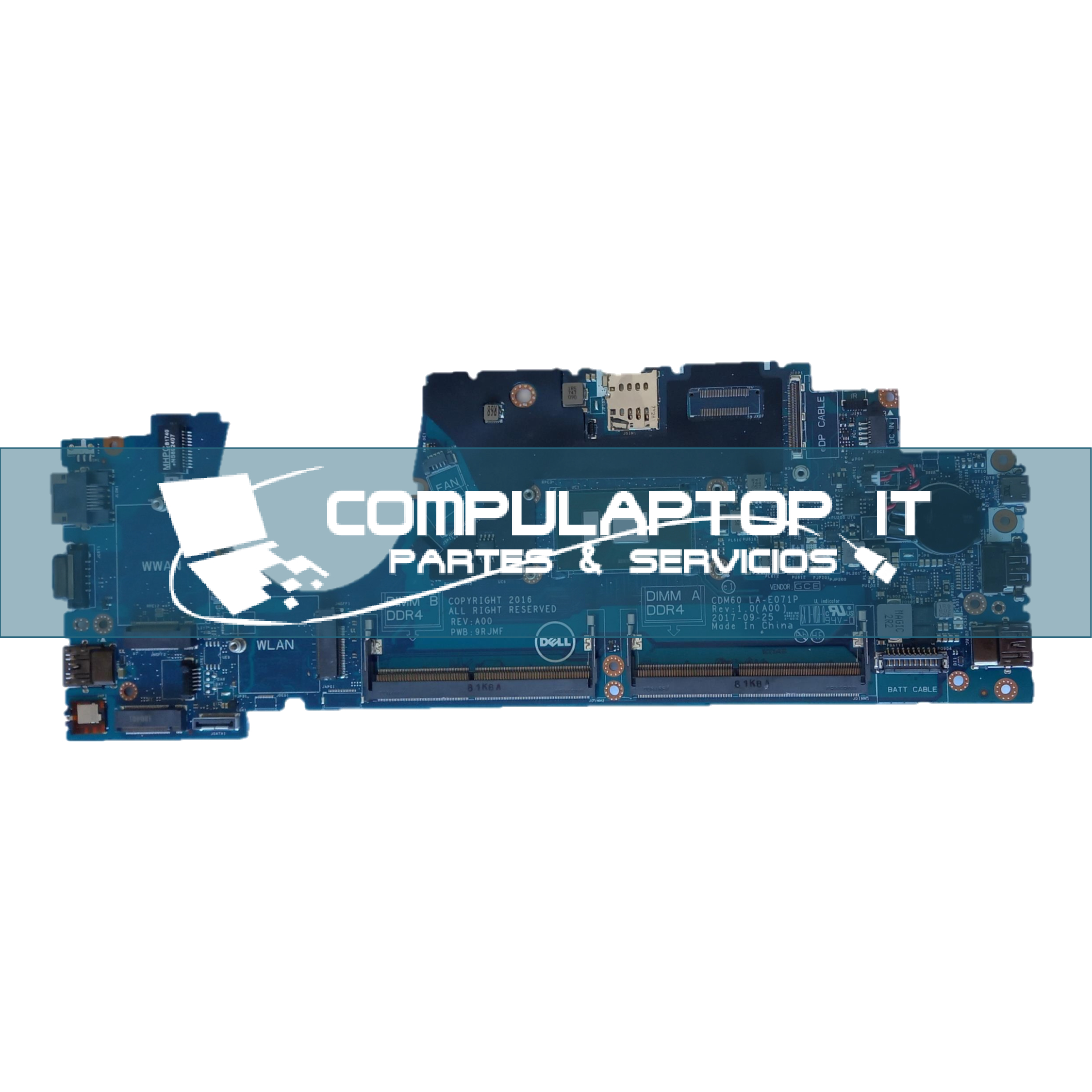 Motherboard Dell Latitude 5280 Parte: 4X332