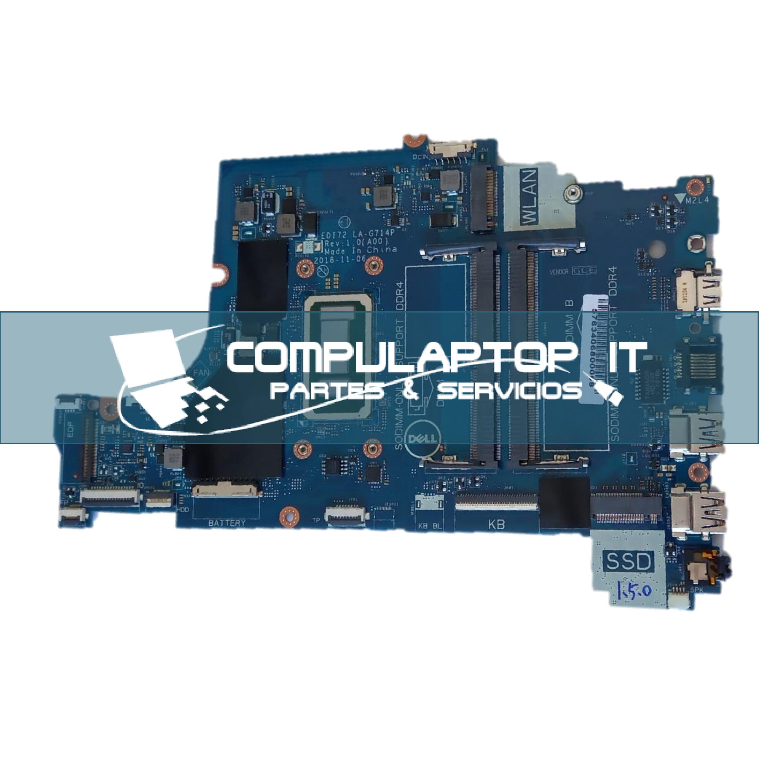 Motherboard Dell Inspiron 3581 Parte: 8R7K3