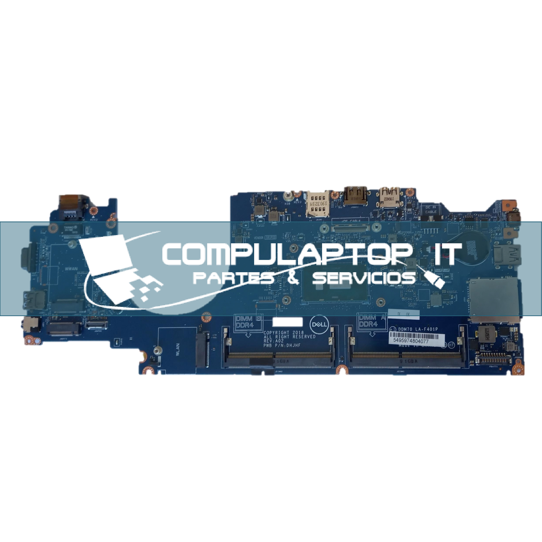 Motherboard Dell Latitude 5490 Parte: C08DH