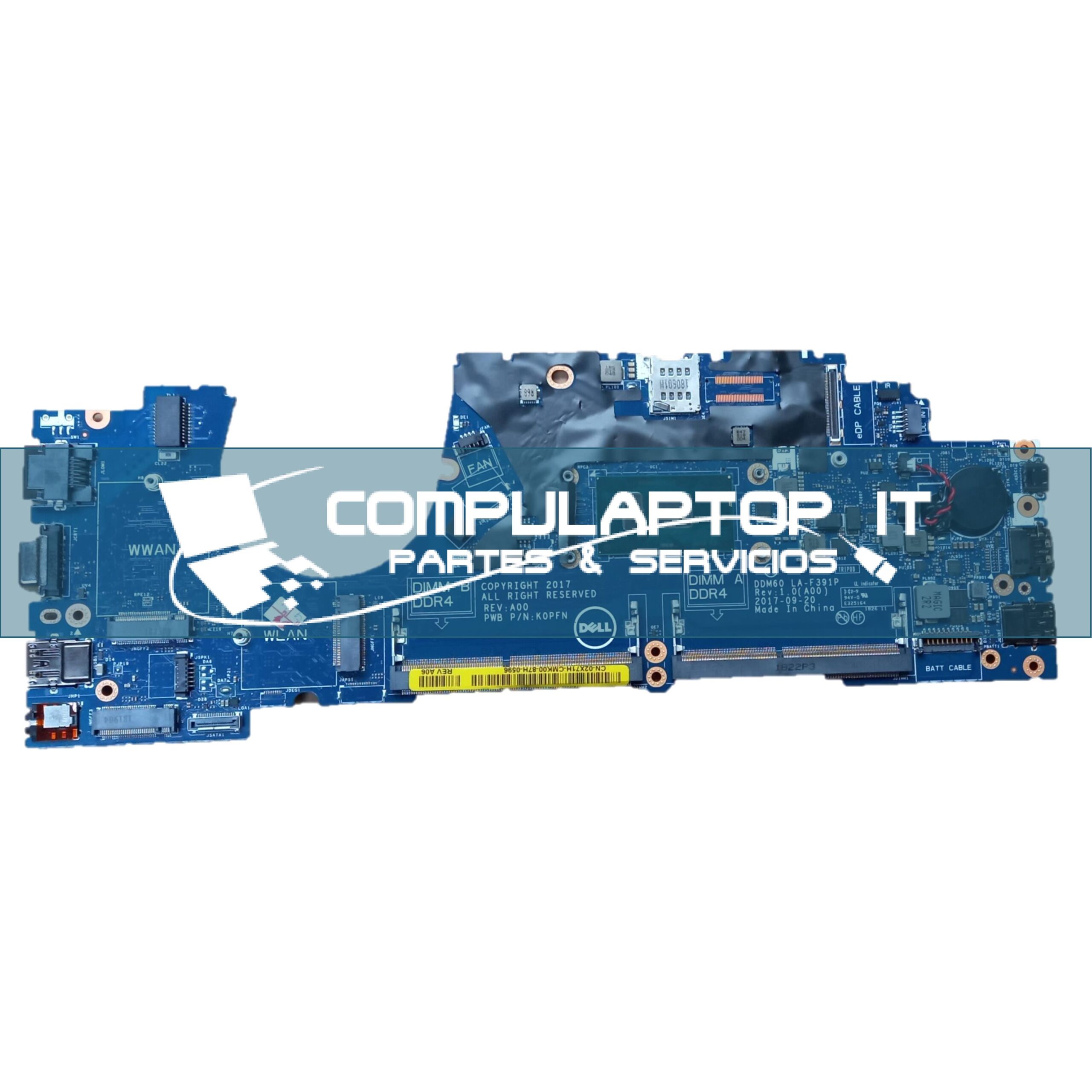 Motherboard Dell Latitude 5290 Parte: 029H1V / 039GGH