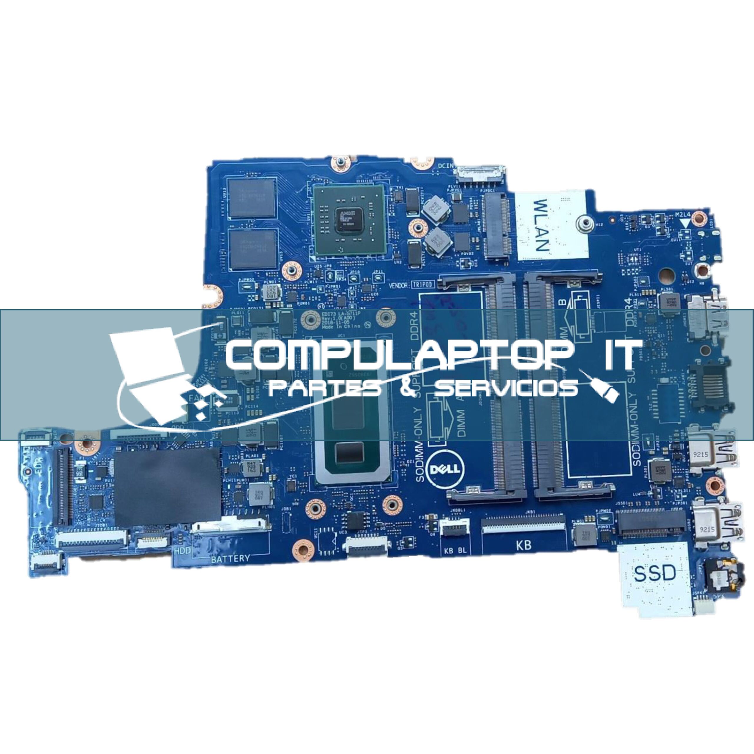 Motherboard Dell Vostro 3481 / 3480 / 3780 Parte: 0EDI73