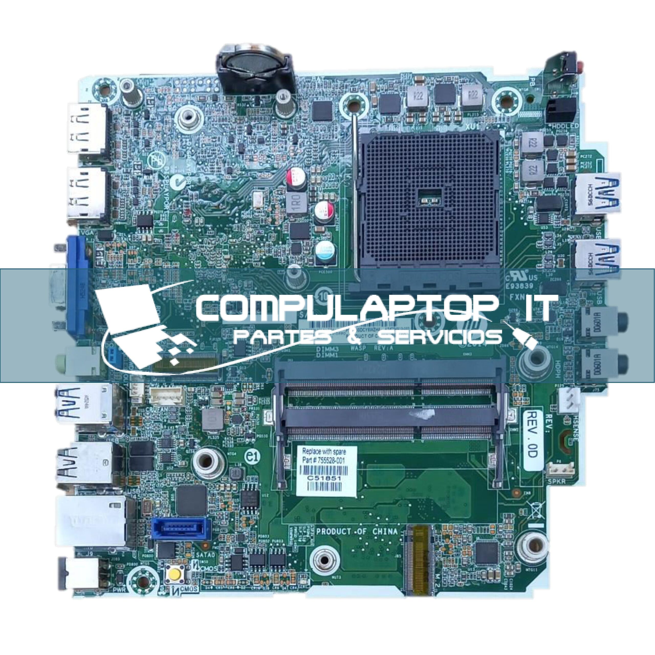 Motherboard HP EliteDesk 705-G1 MINI Parte: 755528-001